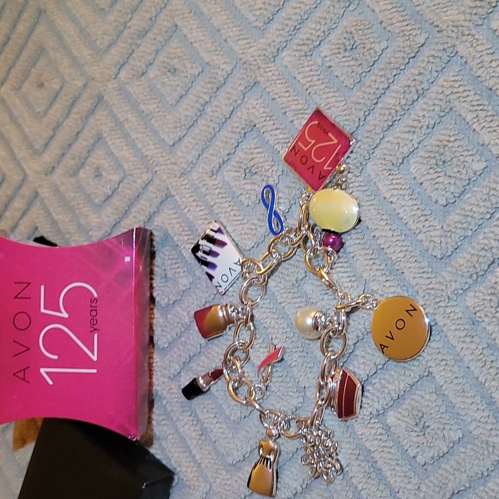 Avon 125th year charm bracelet